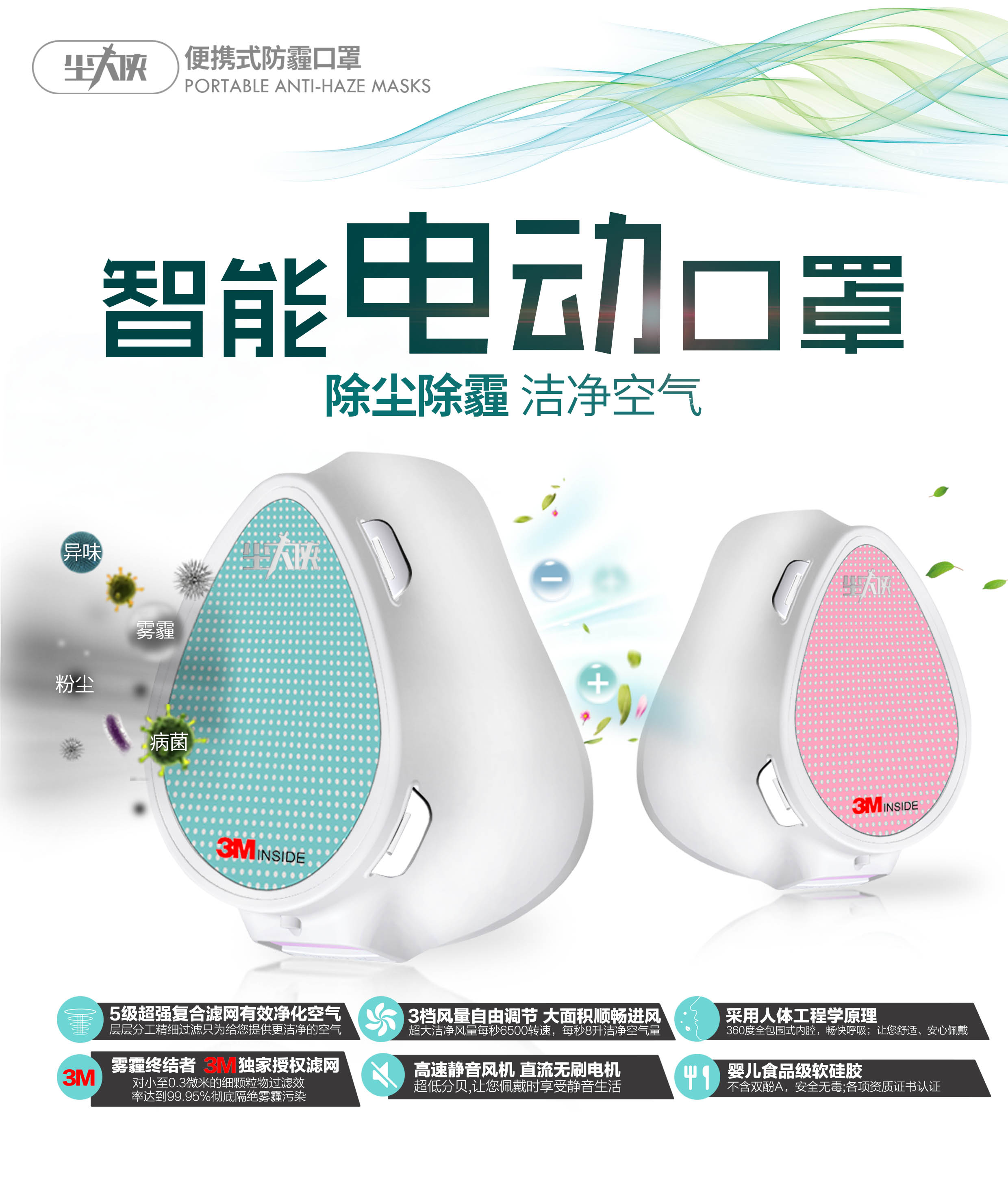 防霾口罩不防霾 传统PM2.5口罩产品七大缺陷