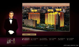 北京崇文区网页设计师毛毛 圣士一品房地产楼盘展示网站酷站截图